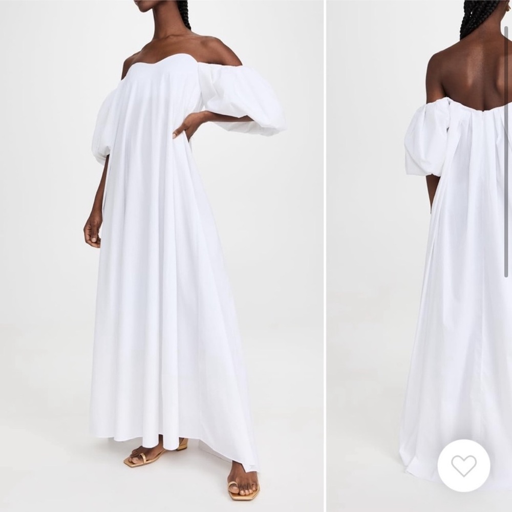 Caroline Constas White Off-Shoulder Maxi Dress - Picture 5 of 12